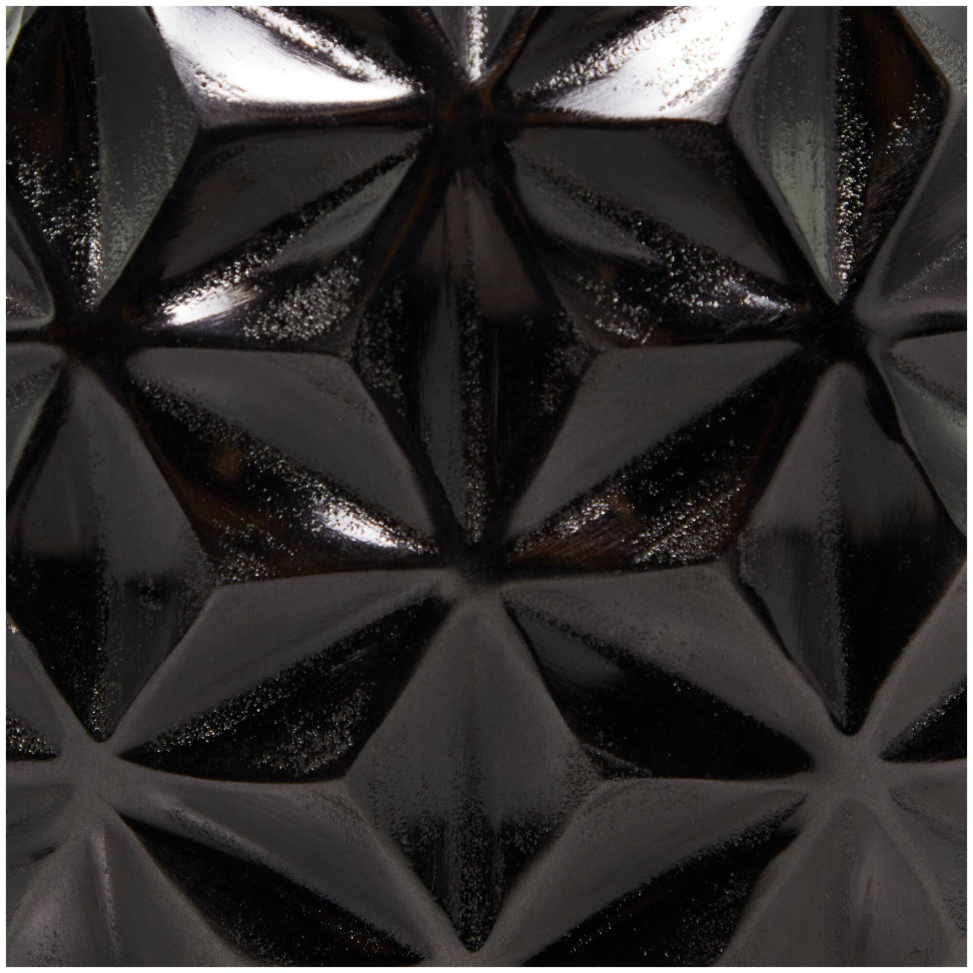 CosmoLiving by Cosmopolitan Aluminum Faceted Geometric Vase